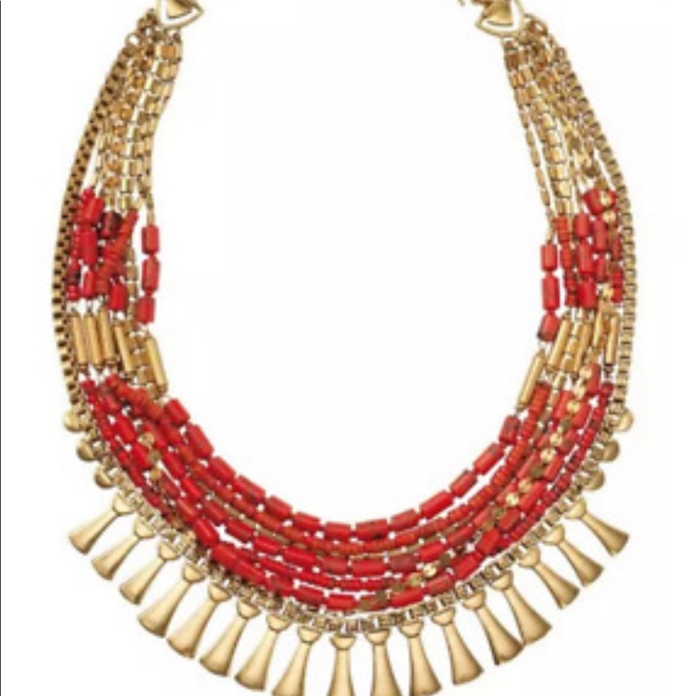 Stella & Dot - multi strand coral bliss 3 in 1